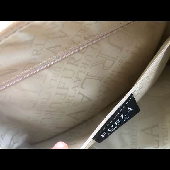 Cream Furla Leather Purse - Picture 4 of 5